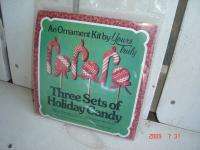 Holiday Candy Cane Lollipop Christmas Ornament Kit NIP  