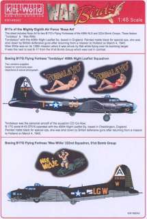Kits World Decals 1/48 B 17G FLYING FORTRESS 406th Squdron  
