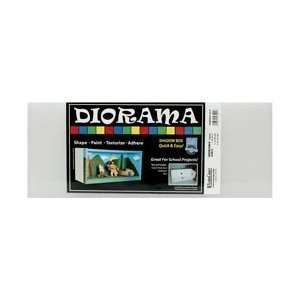 Floracraft Styrofoam Diorama Kit 6X15 White DIO615; 3 