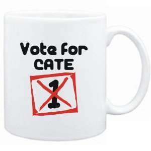  Mug White  Vote for Cate  Female Names Sports 