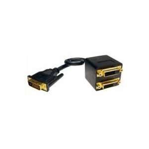   Re Certified Cable Splitter DVI D, 1M/2F (12 Inch, Black) Electronics