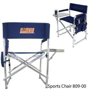   University of Illinois Embroidered Sports Chair Navy Sports