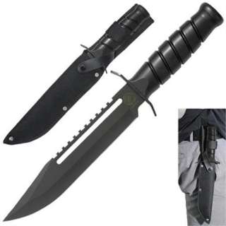 13 25 black tactical usmc special ops fixed blade knife with sheath