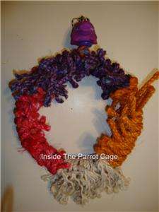 Parrot Bird Toy LARGE SISAL & ROPE SWING  PLUCKERS  