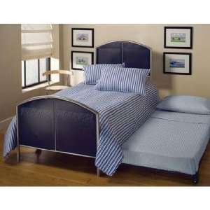  Hillsdale Universal Mesh Silver and Navy Trundle Bed (Twin 