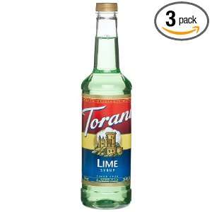 Torani Lime, 25.4 Ounce Bottles (Pack of 3)  Grocery 