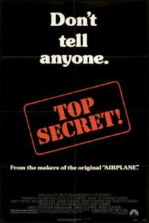 Top Secret 1984 Original U.S. One Sheet Movie Poster  