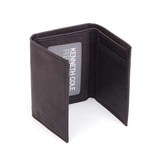 Kenneth Cole Mens Leather Wallet Trifold or Bifold Comes in Gift Box 