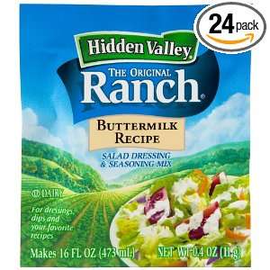   Ranch Dressing Dry Mix, Original Buttermilk, 0.4 Ounce Packets (Pack