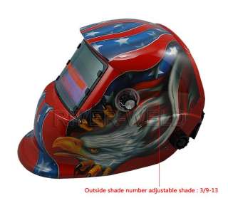 Fully automatic Welding Helmet Solar cells& lithium less than 20Amps 