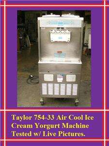   754 33 Air Cooled Ice Cream Frozen Yogurt Machine Tested Live Pictures