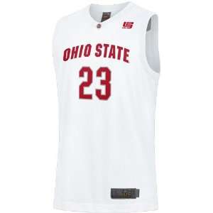  Nike Elite Ohio State Buckeyes #23 White Replica Basketball 