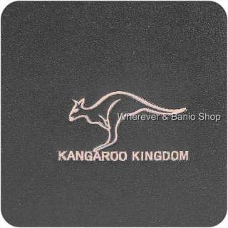 Authentic kangaroo kingdom Mens Genuine Leather/PU Shoulder bag Black 