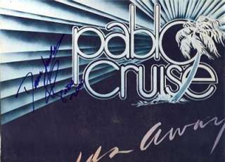 PABLO CRUISE signed WORLDS AWAY dave jenkins   album  