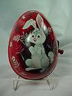   CANDIES Candy Shops embossed Easter TIN wicker basket decorated eggs