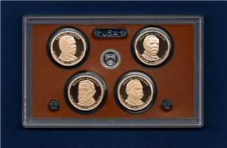 2012 S PROOF Presidential Dollar Set   Ultra Cameo  4 Coins NO BOX/COA 