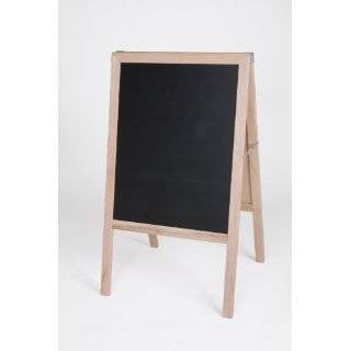 Folding Two sided Marquee Wood Easel   Whiteboard & Black Chalkboard 