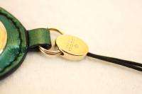 Gucci Leather Green Cell Phone Strap 100% Authentic #371J2  