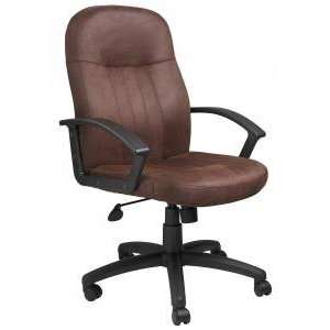  Boss Mid Back Fabric Managers Chair in Bomber Brown 