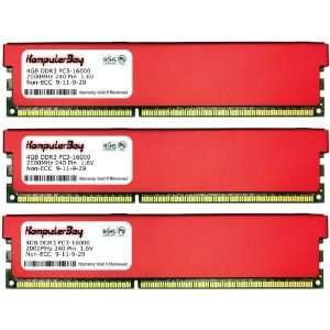  Komputerbay 12GB (3 X 4GB) DDR3 DIMM (240 pin) 2000MHz PC3 