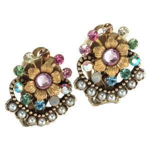  Michal Negrin Fashionable Clip on Earrings Adorned with Gold 