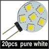 20pcs Bright White G4 6 5050 SMD LED Marine Landscaping Light Bulb 