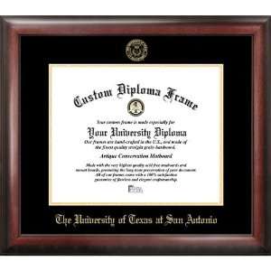 University of Texas, San Antonio Gold Embossed Diploma 