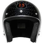 Outlaw Lucky 13 Spiderweb Open Face Helmet   XL