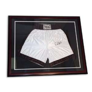 Roy Jones Jr. Framed Autographed Boxing Trunks  Details 