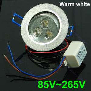 LED Bulb Warm White Ceiling Light Fixture Lamp 3W New  