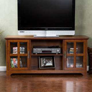 NEW Mission Style TV Entertainment Center Media Cabinet  