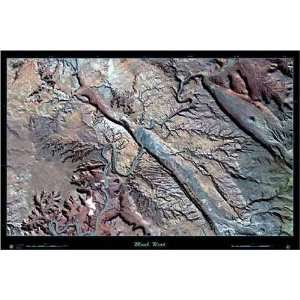 Moab, Utah (Classic) Satellite Print, 36x24
