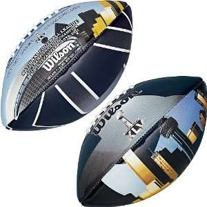  Wilson Super Bowl XLV Junior Size Underglass Football 