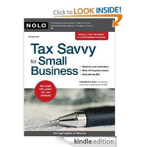 Tax Savvy for Small Business Frederick Daily  Kindle 