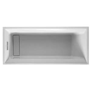 Whirltub 2nd floor 66 7/8 x 29 1/2, white, Air System with remote 