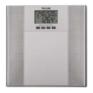 The Biggest Loser By Taylor   5568BL Body Fat Body Water Scale Silver 