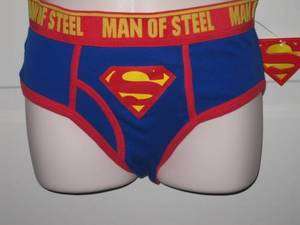 Superman Man of Steel Underwear Briefs Small Medium Large XL S M L NWT 