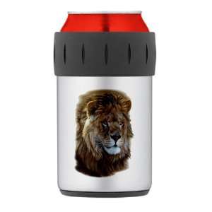  Thermos Can Cooler Koozie Lion Portrait 