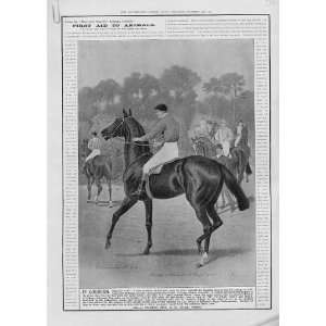Race Horse Antique Advertisment Ellimans 1902 