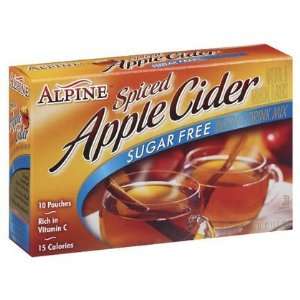  Alpine Spiced Cider Sugar Free Apple Flavor drink Mix, 10 