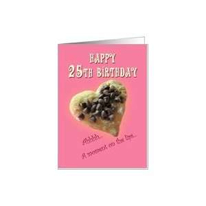 Humorous Happy 25th birthday cookie Card Toys & Games