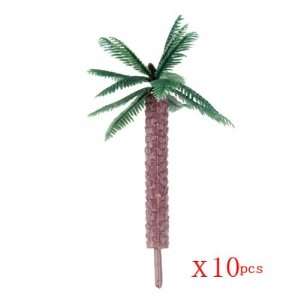  Model Coconut Palm Trees Layout Train OO HO TT   10PCS 