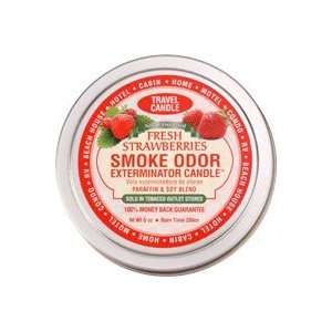 Smoke Odor Exterminator Travel Candle Fresh Strawberries