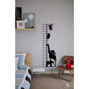  Wildlife childrens GROWTH CHART Vinyl wall art Inspirational quotes 