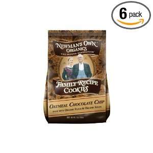Newmans Own Organics Oatmeal Chocolate Chip Cookiess, 7 Ounce (Pack 