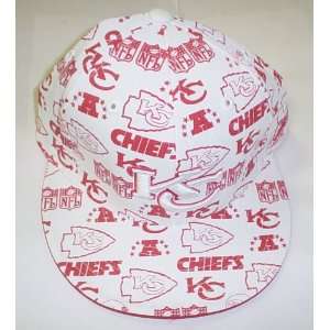 Kansas City Chiefs Multi Logo Flat Bill Reebok Hat Size 7  