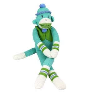   Friends Aqua Blue Plush Fletcher Monkey Stuffed Animal