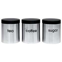 Buy Go Cook T,C,S Canister Set With Soft Touch Lids Silver from our 