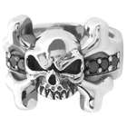 Rings   Silver 925 Sterling Silver   Hand Casted Skull and Cross Bones 