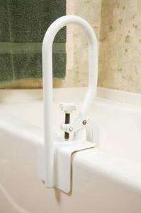 Bathtub Rail Safety Grab Bar Carex White Bathroom Shower Handle Tub 